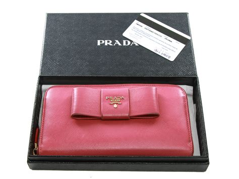 prada zip travel wallet|authentic prada wallet.